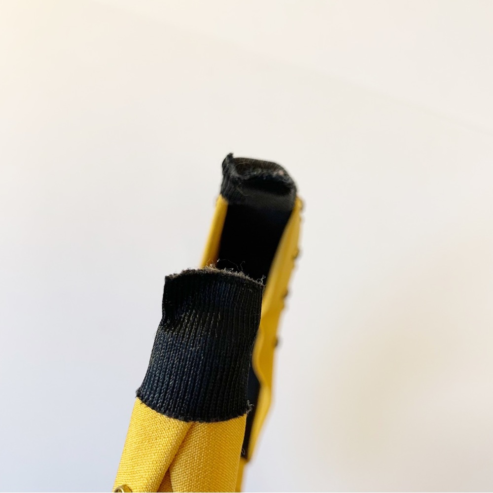 Knotted Headband Yellow Multi Coloured Rhinestones - Picture 4 of 7